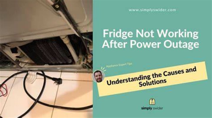 Can a power outage cause a fridge to stop working?