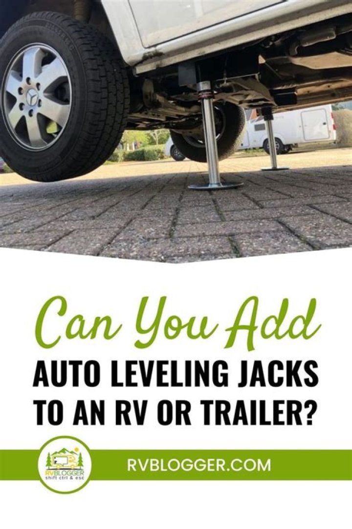 Can you add self leveling jacks to an RV?
