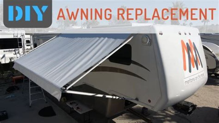 Can you replace the awning on an RV without removing it?