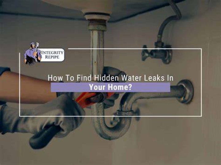 How do I find a water leak in my kitchen?