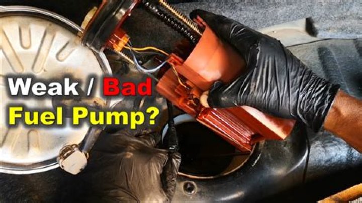 How do I know if my mechanical fuel pump is bad?