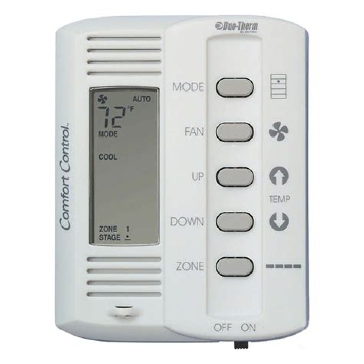How do I reset my duo therm comfort control thermostat?