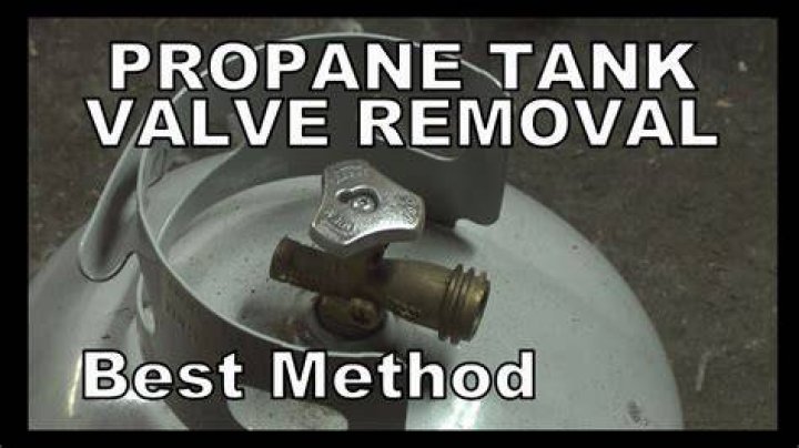How do you loosen a stuck propane valve?