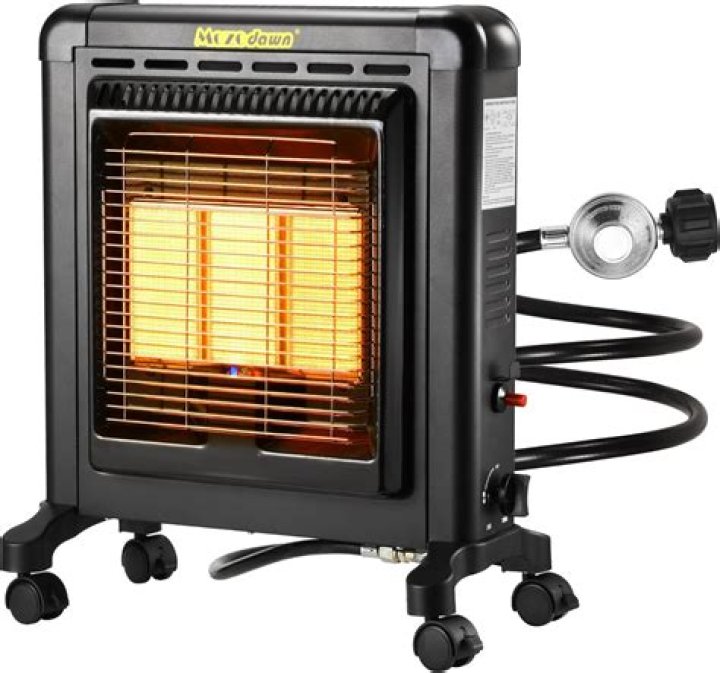 How long does a propane heater take to heat up?