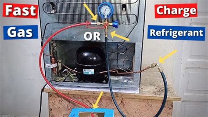 How much gas does a domestic fridge use?