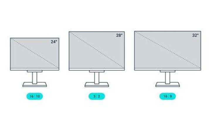 How tall is a 30 inch monitor pole?