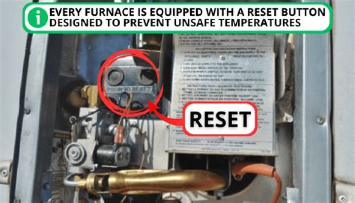 How to reset a furnace using the furnace reset button?