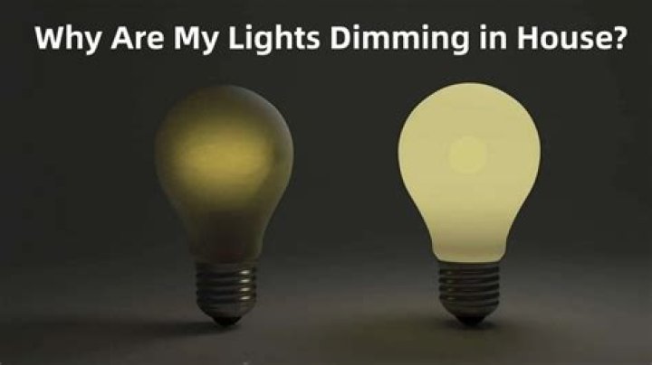 What causes the lights inside my RV to Go Dim?
