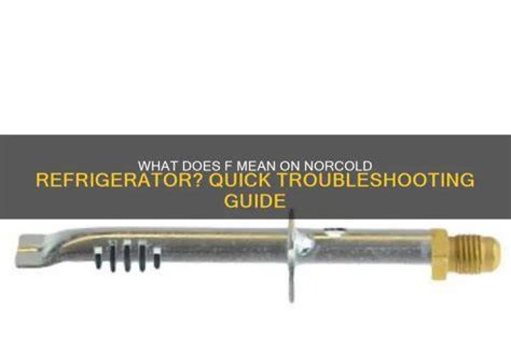 What does FA mean on Norcold refrigerator?