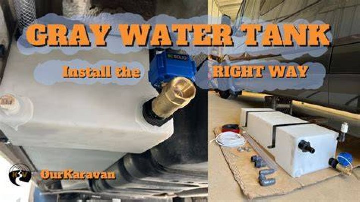 What happens when an RV grey water tank is full?