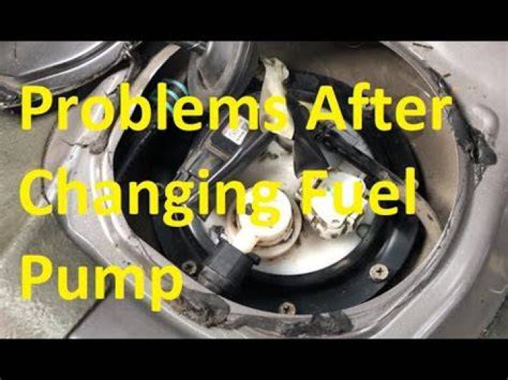 What happens when you change the fuel pump?