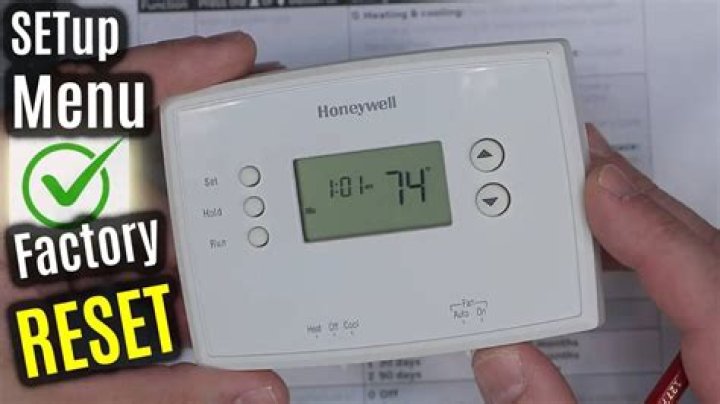 What happens when you reset your thermostat?