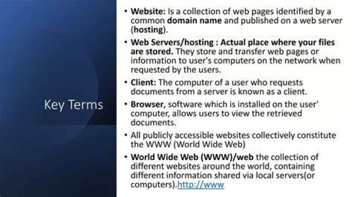 What is a collection of web pages called?