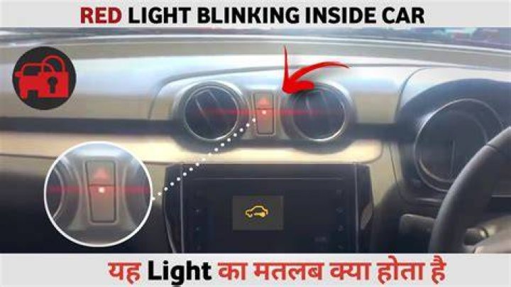 What is the blinking red light on my dashboard?
