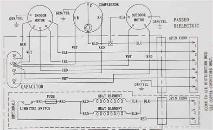 What is the wiring diagram for a Dometic air conditioner?