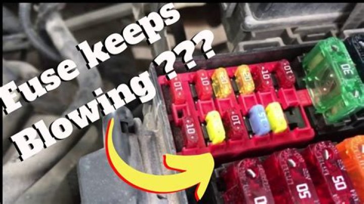 What would cause a fuse to keep blowing in a car?