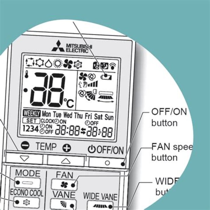 When does the air conditioner remote control turn off?