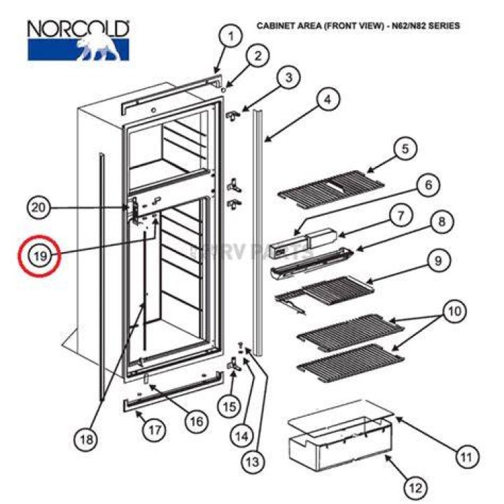 Where can I find parts for my Norcold refrigerator?