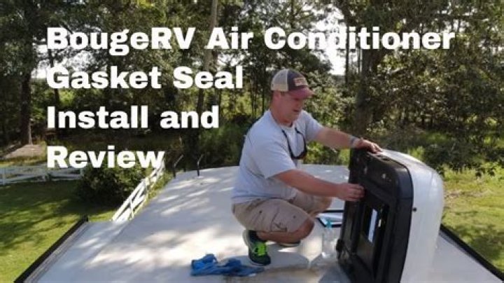 Where is the gasket on an RV air conditioner?