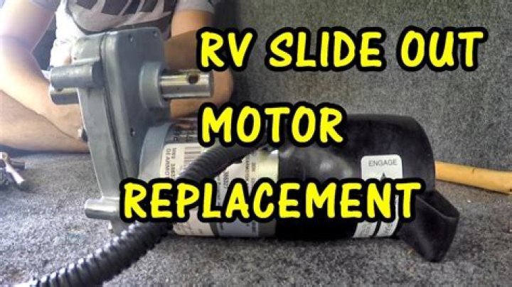 Where is the slide out motor on a travel trailer?