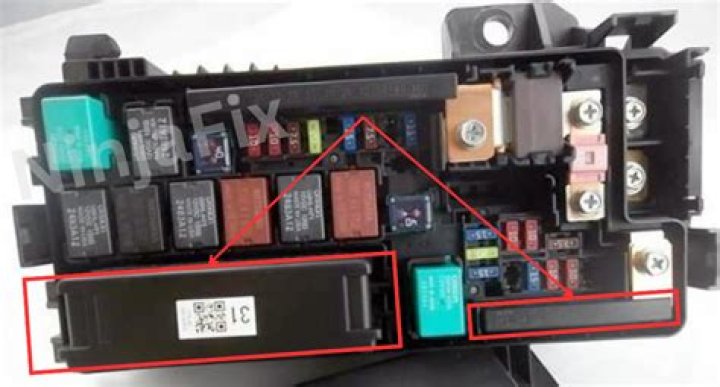 Where is the starter relay in the fuse box?