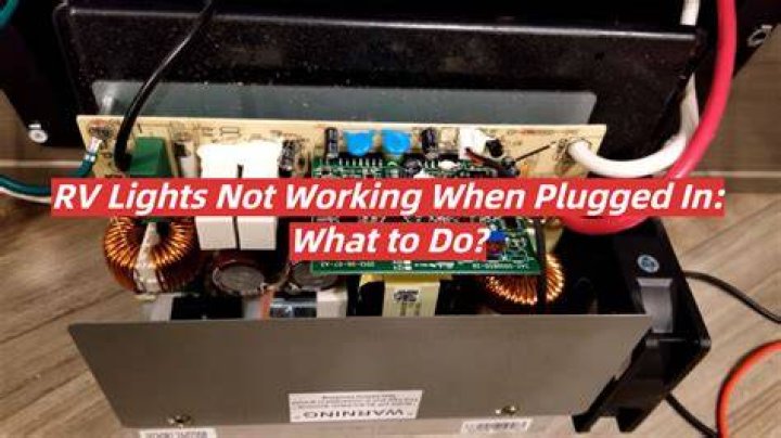 Why are my lights not working in my camper?