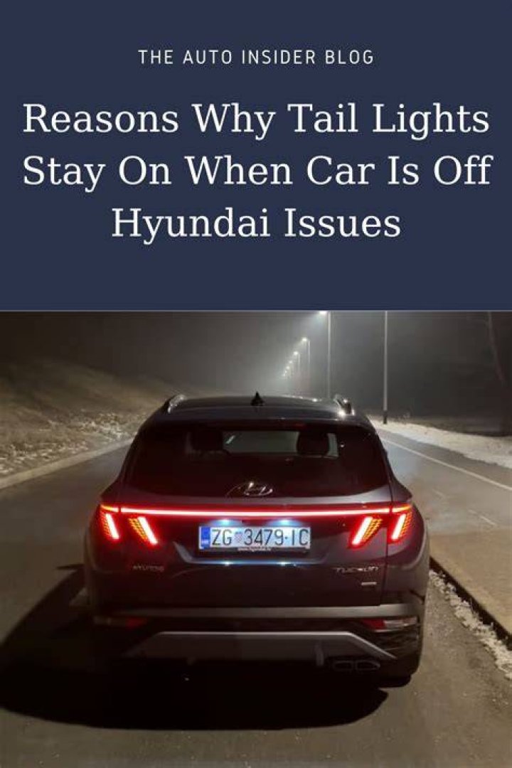Why do my rear lights stay on when the car is off?