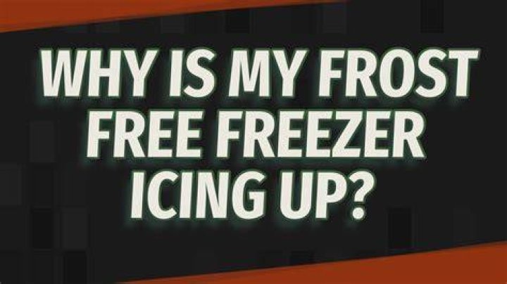 Why does a frost free freezer frost up?