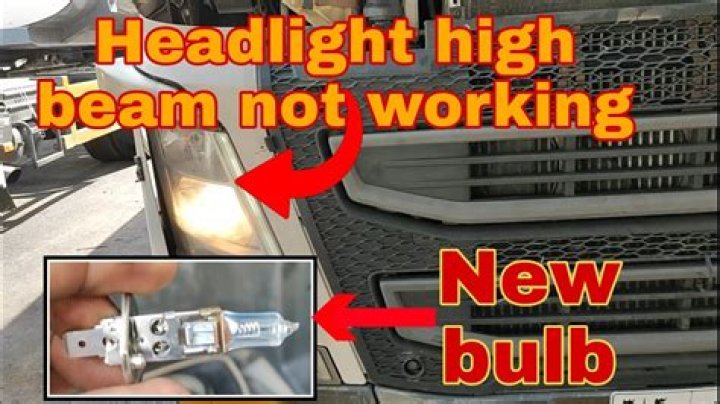 Why does my headlight work on high beam but not low beam?