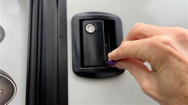 Why is my RV door not opening without a key?