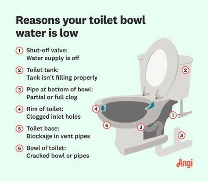 Why is my toilet water low?