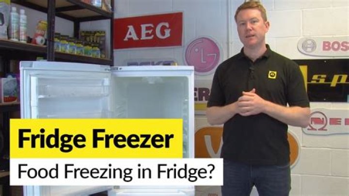 Why is the fridge in my fridge freezer freezing?