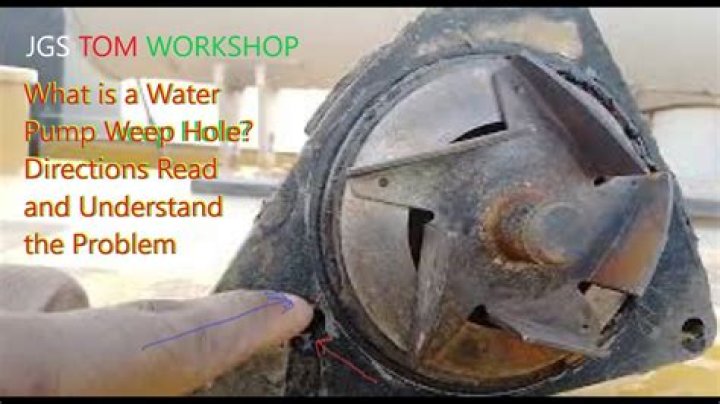 Why is water coming out of my water pump?