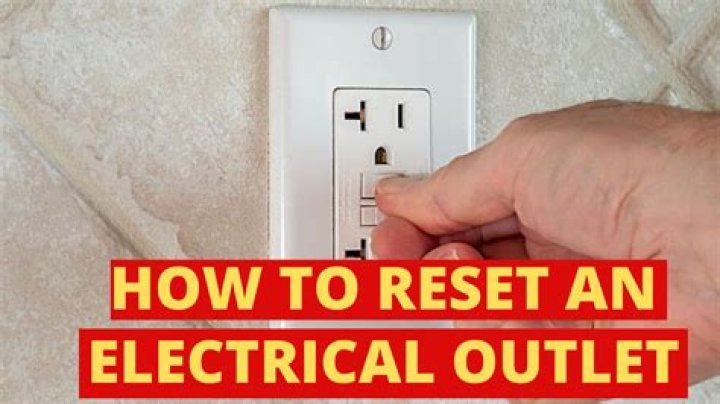 Why will my outlet not reset?
